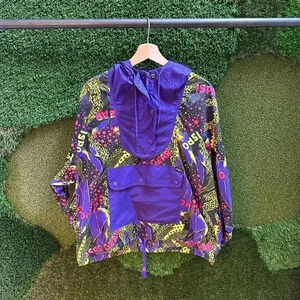 Vintage ISPO Neon Patterned Light  Jacket Large